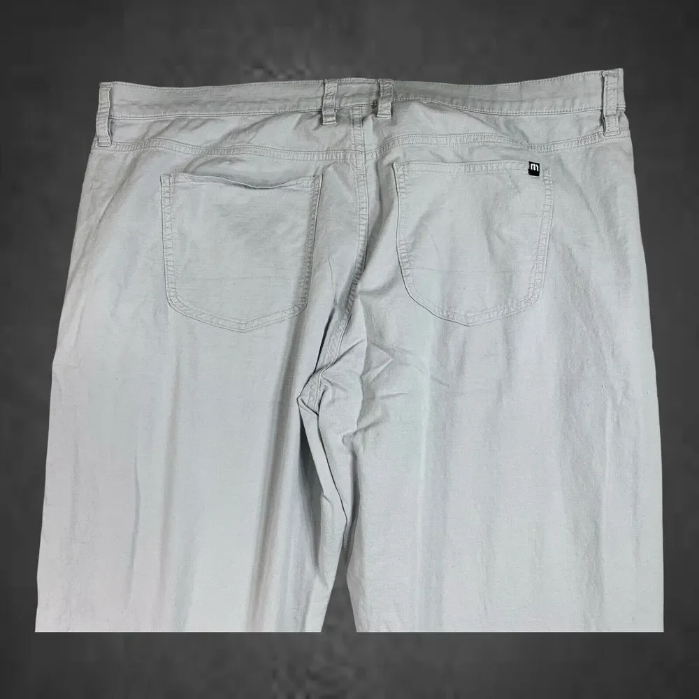 Travis Mathew Golf Pants Mens 40x30 Gray Trifecta 2.0 Performance 4-Way‎ Stretch